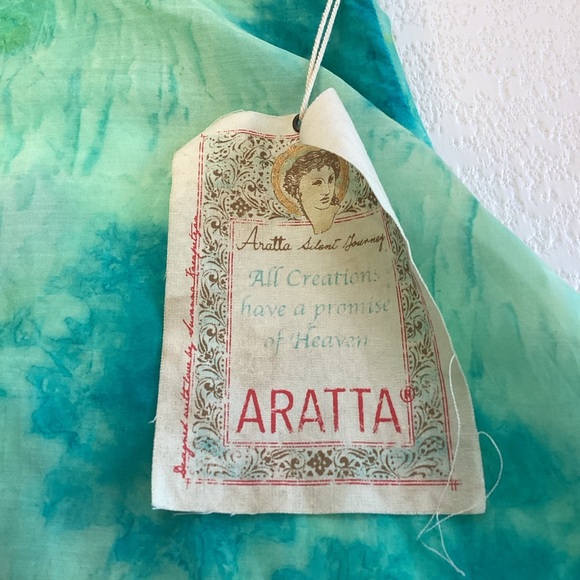 Aratta Watercolor Semisheer Lightweight Sleeveless Blouse Size XS NWT - Picture 4 of 15